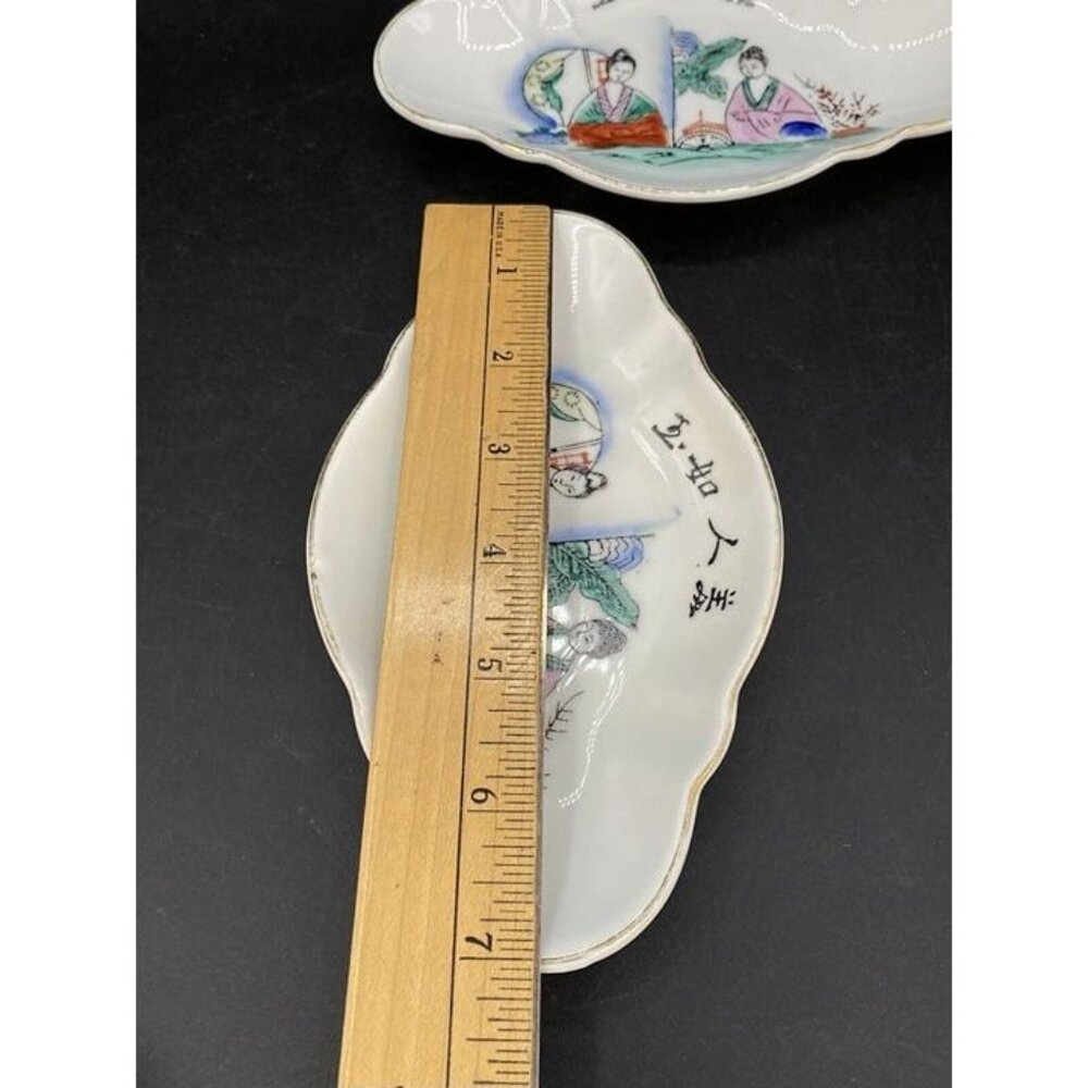 FS LOUIE & Co Berkeley CA Vintage 7” Bone Dish Chinese Restaurant LOT 2 - Picture 7 of 10